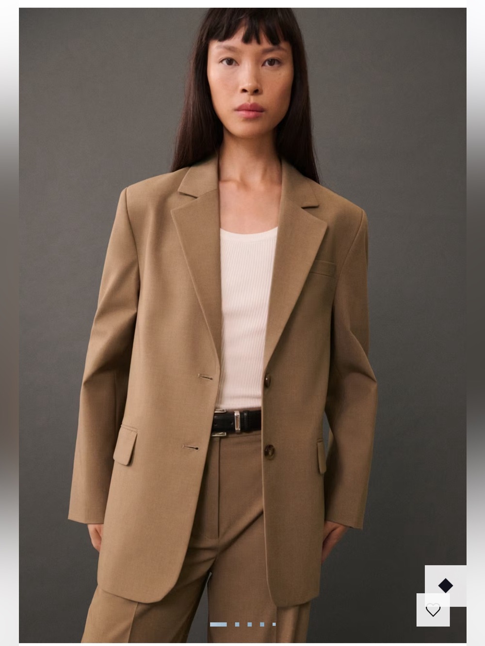 Mango Single Breasted Blazer Straight Fit Sz M NWT